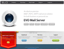 Tablet Screenshot of evomailserver.com